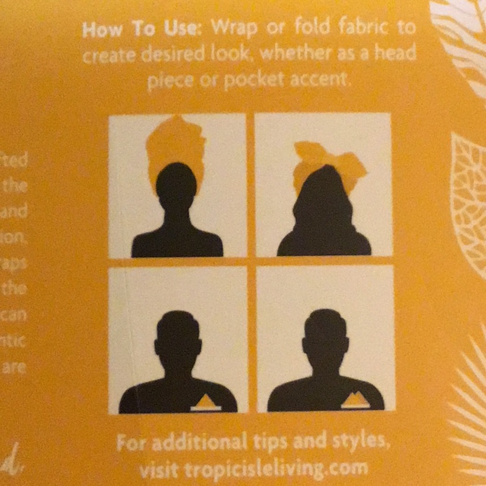 Matching Headwrap and Pocket Square